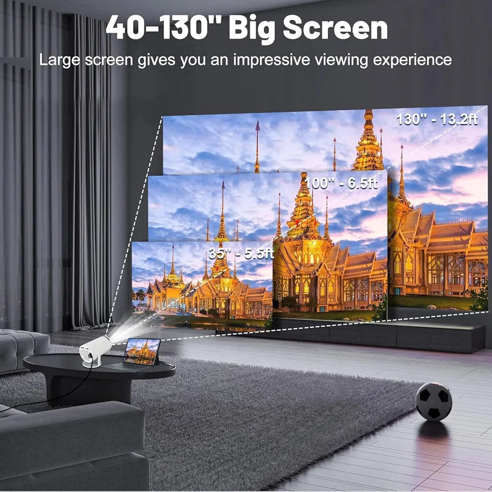 Droply Portable Mini Projector – 4K Full HD Home Cinema